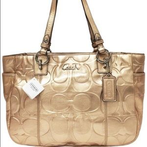 Coach Gold Tote Bag